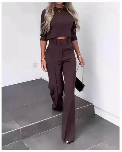 Elegant High Neck Slim Fit Set™