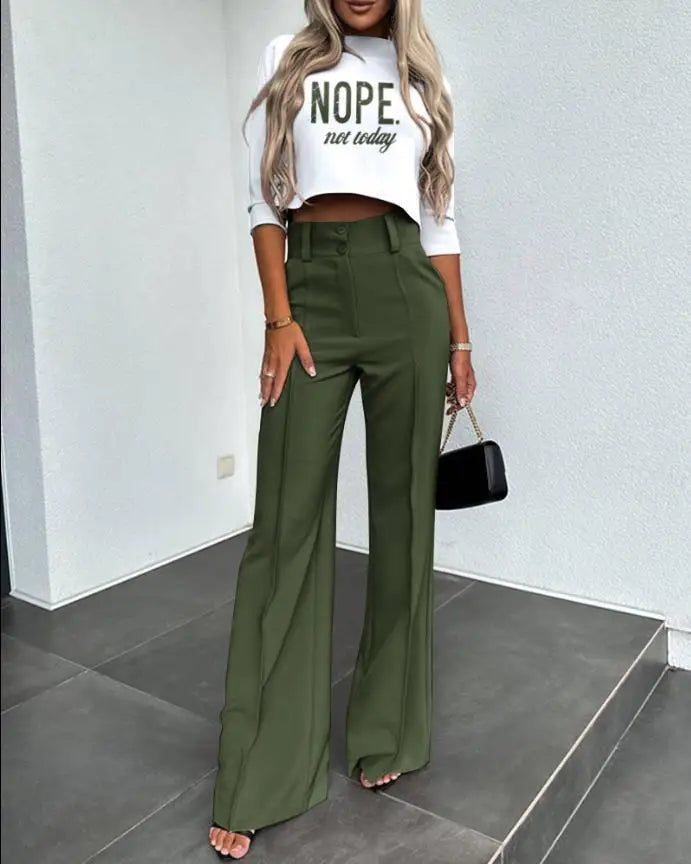 Elegant High Neck Slim Fit Set™